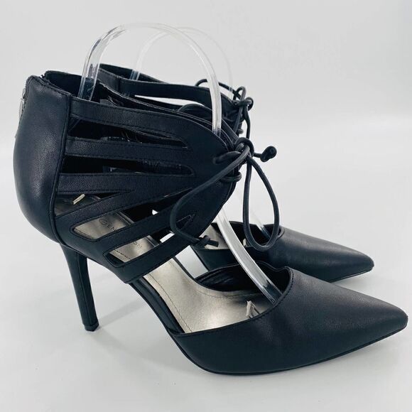 BCBGeneration Delphina Lace Up Heel In Black Size 8.5 - Picture 4 of 12